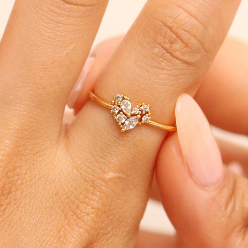 Cubic Love Heart Ring