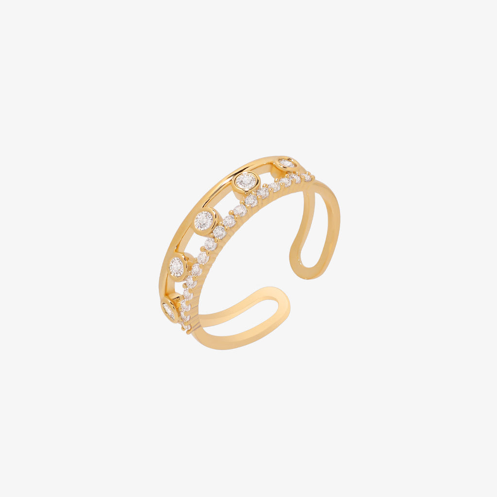 Cubic dots ring