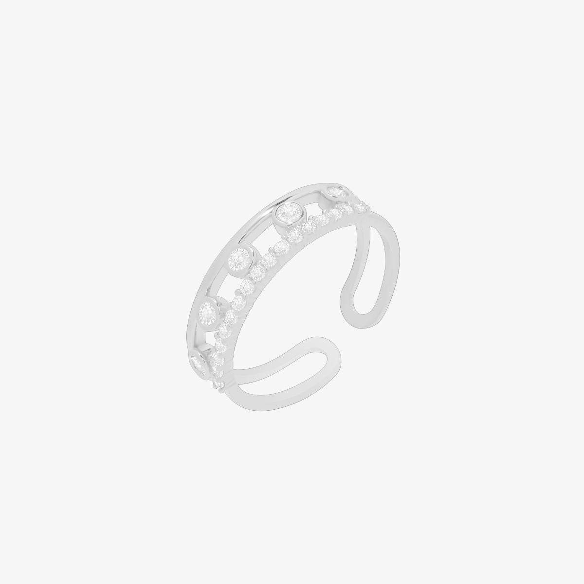 Cubic dots ring